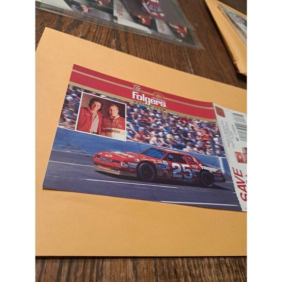 1989 Ken Schrader Folgers Racing Promo Coupon Sheet Hendrick Motorsports NASCAR - Picture 2 of 6